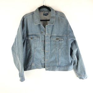 Watson's Mens Denim Jacket Vintage Cotton Medium Wash Blue XL